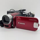 Canon Legria FS306 41x Zoom Red Compact Digital Video Camera Camcorder & Charger