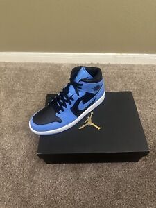 Size 12 - Air Jordan 1 Mid University Blue Black