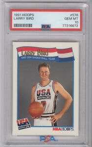 1991 Hoops Larry Bird #576 PSA 10  USA Dream Team