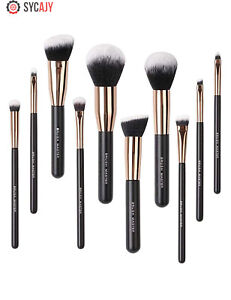 New Listing10pc Professional Cosmetic Brush Makeup Eyeshadow Eyebrow Foundation Brushes Set