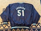 Randy JOHNSON 51 Seattle Mariners 90s STARTER jacket L navy MLB vintage Rare