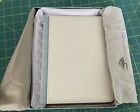 Levenger Circa Pearl Smooth Leather Fold-Over Notebook Junior Size NEW IN BOX