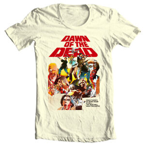Dawn of Dead 1978 T-shirt retro horror design adult regular fit tan graphic tee
