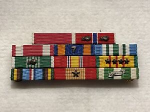 (11) Vtg US Army Military Ribbon Lot Set Vietnam Era Legion Merit Bronze Star 👀