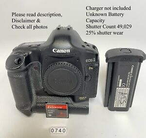 Canon EOS 1DS Mark II 16.7MP DSLR Body 8GB In Good Condition Count 49,029 /%25