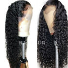 Brazilian High Density Lace Front Wig Synthetic Loose Curly Wave Long Black Hair