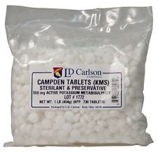 CAMPDEN TABLETS 1 LB 730 TABS LDC FACTORY PACKED POTASSIUM METABISULFITE 1 POUND