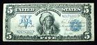New Listing1899 $5 Silver Certificate Indian Chief Crisp Bold VF, Exceptional Eye Appeal!