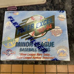 1993-1994 Fleer Excel Minor League Baseball Cards Jumbo Packs Factory Sealed Box