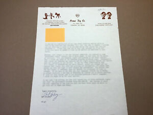 ART CLOKEY Written and Signed Letter by GUMBY’s Creator RARE 10/1/83