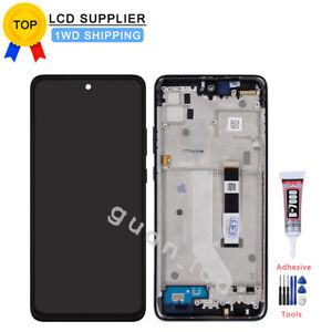 For Motorola One 5G Ace XT2113 XT2113-2 LCD Display Touch Screen Assembly Frame