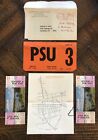 New ListingKentucky vs Penn State Oct,1977 Full Ticket Stubs-Parking Pass-Map-Original SE