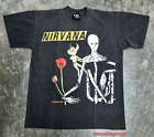 Vintage Nirvana Shirt L Incesticide In Utero Tour Kurt Cobain Giant Sliver Punk