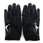 Nike Jordan Vapor Knit Football Gloves Men's Large Black/Black/White