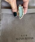 100% Authentic Alexis Bittar Lucite/ Crystal Imperial Ring $245