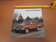 1985 Jeep Grand Wagoneer sales brochure 12 pg ORIGINAL literature