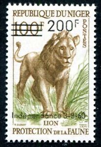 NIGER 1960 16 **, Yvert 111 ** MINT IMPECCABLE LION (F3787