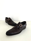 Tom Ford Men's Monk Strap Leather Shoes Brown Round Toe Size EU 43 US 10T Career