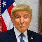 Realistic Donald Trump Mask Costume Cosplay Party Celebrity Latex Mask Halloween