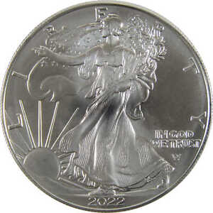2022 American Eagle BU Uncirculated 1 oz .999 Silver Bullion $1 Coin