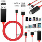 Phone to HDMI Digital TV Cable Adapter For iPad iPhone 14/13/12/11/XR/6/7/8 Plus