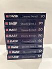 *CHROME EXTRA II* Cassette Tape *BASF 90* Blank Audio *LOT OF 8* Factory Sealed