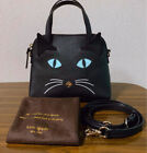 Kate Spade Cat's Meow Blue Eyes Kitty Crossbody Bag H7.5×W9.5×D3.5in