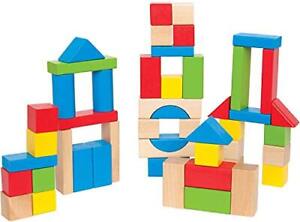 Maple Wood Kids Building Blocks by | Stacking Wooden Block Educational Toy Se...