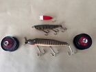 D.A.M QuickSpinning Reel  Spools West Germany And Three Old Lures . No Returns