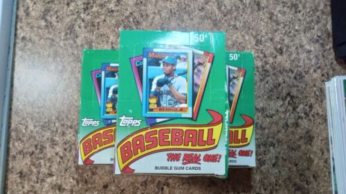 New Listing1990 Topps Baseball Wax Box 36 Packs 16 Cards Per Pack Frank Thomas Rookies!