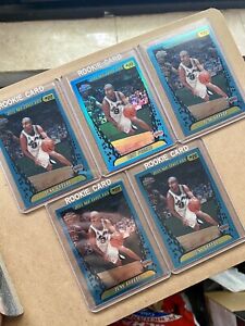 2001-02 Topps Chrome Tony Parker RC Rookie Card Lot (4) Base + (1) Refractor 155