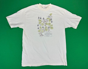 VTG Yale University 1986 Herbarium T Shirt Adult XL Cream Single Stitch