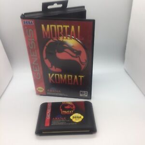 New ListingMortal Kombat (Sega Genesis, 1993) With Case Box Authentic