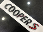 Matte Black Emblem Badge Chrome Cooper S Logo Countryman Clubman For Mini Cooper