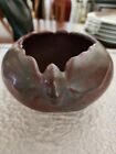 Van Briggle Pottery Oak Leaf Acorn Bowl Vase Mulberry Mid-Century