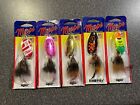 New Listing5 New Mepps Spinners size #5, 1/2 oz  Fishing Lures Lot -