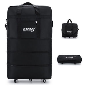 Expandable Rolling Duffle Bag Wheeled Luggage Foldable Suitcase 30