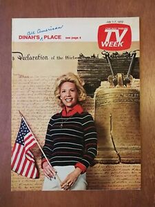 Chicago Tribune TV Week Magazine July 1-7, 1972 - Dinah Shore