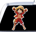 One Piece Anime Cute Pirate Luffy Straw Hat Sticker Decal Truck Car Wall Phone