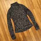 Lululemon Outrun the Elements 1/2 Zip - Incognito Camo HTR Black / Size 6