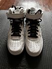 Nike Air Force 1 Mid Sneakers Black and White Size 9
