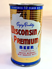 Wisconsin Premium flat top beer can Fox Head Brewing Wisconsin