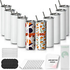 New ListingSublimation Tumblers 20 Oz Skinny Straight,Stainless Steel Sublimation Blanks Sk