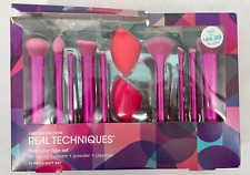 New ListingReal Techniques face Set 12 piece limited edition brushes beauty sponge