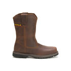 Caterpillar Wellston Pull On Steel Toe P90439 Mens Brown Leather Work Boots
