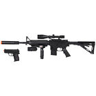 UKARMS P1158D Spring Powered Airsoft Rifle w/ Pistol Replica & Accessories