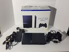 Sony PlayStation 2 PS2 Slim Black SCPH-75001 Console in Box New Laser Tested
