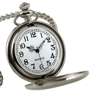 Men's Mechanical Pocket Watch Vintage Bronze with Pendant Chain Christams Gifts