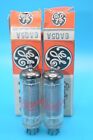 NOS MATCHED PAIR - 1964 GE 6AQ5A VINTAGE TUBES - NEW OLD STOCK IN BOX NEVER USED