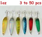 1oz Crocodile Casting Spoons Fishing Lures-Choose Color and Qty (3 to 50)